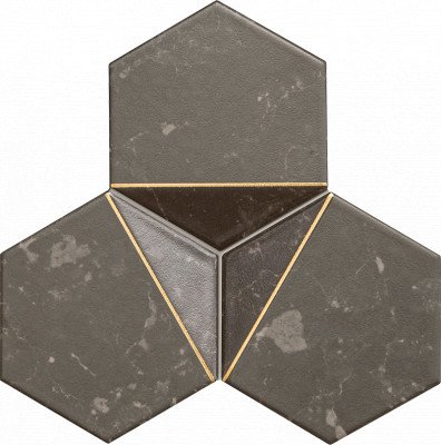 Tudadzin  MOZAIKA SCORIA BLACK 1 19,2x16,5 Tubadzin Scoria