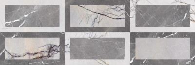 F. ASTRID MIX GREY GLOSSY 25X75, fali, 1.125m2/boksz Cleopatra Astrid Cleopatra Astrid Cleopatra Astrid