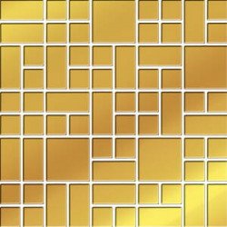 Ceramica Bianca GOLD GLASS MOSAIC 25X25 mozaik Bianca Royal Gold Csempe 7136 Bianca