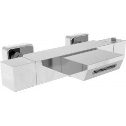 Mexen Cube termosztáros kád csaptelep , króm - 77360-00 Kádtöltö csap Kádtöltö csap 406594 Mexen