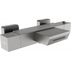 Mexen Cube termosztáros kád csaptelep , grafit - 77360-66 Kádtöltö csap Kádtöltö csap 406594 Mexen