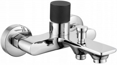 Mexen Royo One kád csap , króm/fekete - 72231-07 Kádtöltö csap