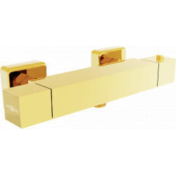 Mexen Cube  termostátos zuhanycsap ,  arany- 77200-50 Zuhany csap falra Zuhany csap falra 406594 Mexen