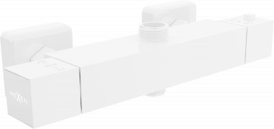 Mexen Cube  termostátos zuhanycsap , fehér - 77250-20 Zuhany csap falra