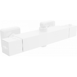 Mexen Cube  termostátos zuhanycsap , fehér - 77250-20 Zuhany csap falra Zuhany csap falra 406594 Mexen