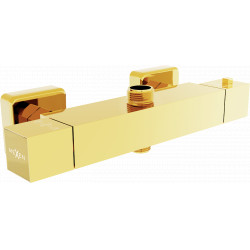 Mexen Cube  termostátos zuhanycsap ,  arany- 77250-50 Zuhany csap falra Zuhany csap falra 406594 Mexen