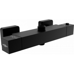 Mexen Cube  termostátos zuhanycsap ,  fekete - 77250-70 Zuhany csap falra Zuhany csap falra 406594 Mexen