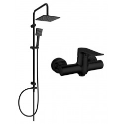 Mexen Tord   Zuhanyszett fali  Külön csap   Pecos,  fekete - 72740200-70 Zuhany szett komplett Zuhany szett komplett 406594 Mexen