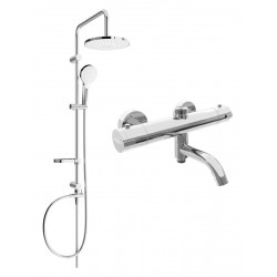 Mexen Erik komplett Kád-Zuhany szett  esöztetövel  termosztátos    Kai, króm - 77900205-00 Zuhany szett komplett Zuhany szett komplett 406594 Mexen