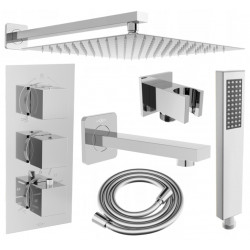 Mexen Cube DR02  komplett Kád-Zuhany szett  esöztetövel  30 cm, króm - 77503DR0230-00 Zuhany szett komplett Zuhany szett komplett 406594 Mexen