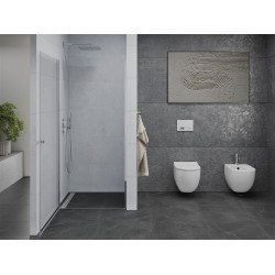 Mexen Pretoria   Zuhany ajtó nyíló 60 cm,  átlátszó , króm - 852-060-000-01-00 Nyiló zuhany ajtó Nyiló zuhany ajtó 406594 Mexen