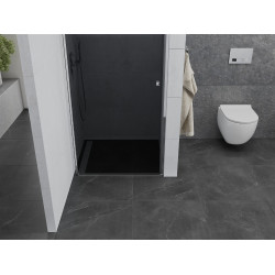 Mexen Pretoria   Zuhany ajtó nyíló 70 cm, grafit, króm - 852-070-000-01-40 Nyiló zuhany ajtó