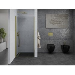 Mexen Pretoria   Zuhany ajtó nyíló 70 cm,  átlátszó ,  arany  - 852-070-000-50-00 Nyiló zuhany ajtó Nyiló zuhany ajtó 406594 Mexen
