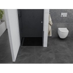 Mexen Pretoria   Zuhany ajtó nyíló 80 cm, grafit, króm - 852-080-000-01-40 Nyiló zuhany ajtó