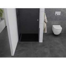 Mexen Pretoria   Zuhany ajtó nyíló 90 cm, grafit, króm - 852-090-000-01-40 Nyiló zuhany ajtó