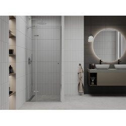 Mexen Roma   Zuhany ajtó nyíló 85 cm,  átlátszó , króm - 854-085-000-01-00 Nyiló zuhany ajtó Nyiló zuhany ajtó 406594 Mexen