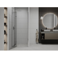 Mexen Roma   Zuhany ajtó nyíló 90 cm,  átlátszó , króm - 854-090-000-01-00 Nyiló zuhany ajtó
