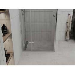 Mexen Roma   Zuhany ajtó nyíló 90 cm,  átlátszó , króm - 854-090-000-01-00 Nyiló zuhany ajtó