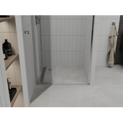 Mexen Roma   Zuhany ajtó nyíló 90 cm,  átlátszó , króm - 854-090-000-01-00 Nyiló zuhany ajtó