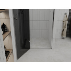 Mexen Roma   Zuhany ajtó nyíló 100 cm, grafit, króm - 854-100-000-01-40 Nyiló zuhany ajtó