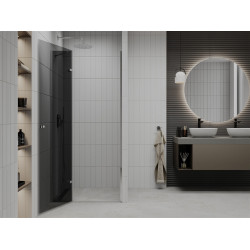 Mexen Roma   Zuhany ajtó nyíló 110 cm, grafit, króm - 854-110-000-01-40 Nyiló zuhany ajtó