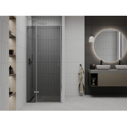 Mexen Roma   Zuhany ajtó nyíló 110 cm, grafit, króm - 854-110-000-01-40 Nyiló zuhany ajtó