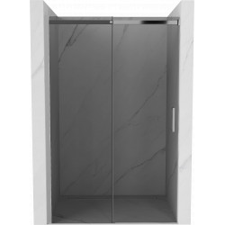 Mexen  Omega 8 mm   Zuhany ajtó csúszó   100 cm, grafit, króm - 825-100-000-01-40 Csúszó zuhany ajtó Zuhany  ajtó 406594 Mexen