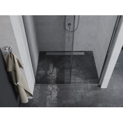 Mexen Apia  Zuhany ajtó csúszó   100 cm,  átlátszó , króm - 845-100-000-01-00 Csúszó zuhany ajtó