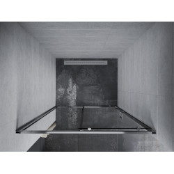 Mexen Apia  Zuhany ajtó csúszó   110 cm,  átlátszó , króm - 845-110-000-01-00 Csúszó zuhany ajtó