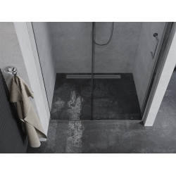 Mexen Apia  Zuhany ajtó csúszó   135 cm,  átlátszó , króm - 845-135-000-01-00 Csúszó zuhany ajtó