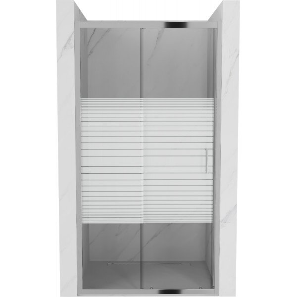 Mexen Apia  Zuhany ajtó csúszó   95 cm, intim , króm - 845-095-000-01-20 Csúszó zuhany ajtó