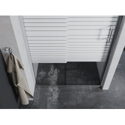 Mexen Apia  Zuhany ajtó csúszó   95 cm, intim , króm - 845-095-000-01-20 Csúszó zuhany ajtó