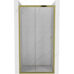 Mexen Apia  Zuhany ajtó csúszó   100 cm,  átlátszó ,  arany  - 845-100-000-50-00 Csúszó zuhany ajtó Zuhany  ajtó 406594 Mexen