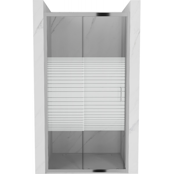 Mexen Apia  Zuhany ajtó csúszó   150 cm, intim , króm - 845-150-000-01-20 Csúszó zuhany ajtó