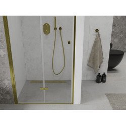 Mexen Lima  Zuhanyajtó csukló  70 cm,  átlátszó ,  arany  - 856-070-000-50-00 Csukló zuhany ajtó