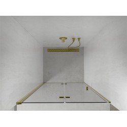 Mexen Lima  Zuhanyajtó csukló  70 cm,  átlátszó ,  arany  - 856-070-000-50-00 Csukló zuhany ajtó