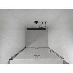Mexen Lima  Zuhanyajtó csukló  70 cm,  átlátszó ,  fekete- 856-070-000-70-00 Csukló zuhany ajtó