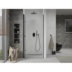 Mexen Lima  Zuhanyajtó csukló  70 cm,  átlátszó ,  fekete- 856-070-000-70-00 Csukló zuhany ajtó