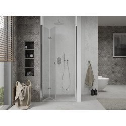 Mexen Lima  Zuhanyajtó csukló  80 cm,  átlátszó , króm - 856-080-000-01-00 Csukló zuhany ajtó