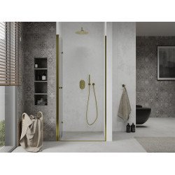 Mexen Lima  Zuhanyajtó csukló  80 cm,  átlátszó ,  arany  - 856-080-000-50-00 Csukló zuhany ajtó