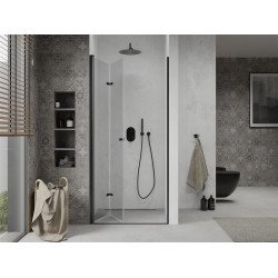Mexen Lima  Zuhanyajtó csukló  80 cm,  átlátszó ,  fekete- 856-080-000-70-00 Csukló zuhany ajtó