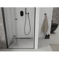 Mexen Lima  Zuhanyajtó csukló  80 cm,  átlátszó ,  fekete- 856-080-000-70-00 Csukló zuhany ajtó