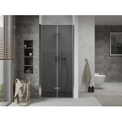 Mexen Lima  Zuhanyajtó csukló  80 cm, grafit, króm - 856-080-000-01-40 Csukló zuhany ajtó Zuhany  ajtó 406594 Mexen
