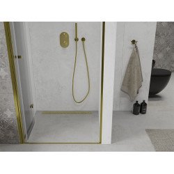 Mexen Lima  Zuhanyajtó csukló  100 cm,  átlátszó ,  arany  - 856-100-000-50-00 Csukló zuhany ajtó