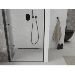 Mexen Lima  Zuhanyajtó csukló  110 cm,  átlátszó ,  fekete- 856-110-000-70-00 Csukló zuhany ajtó