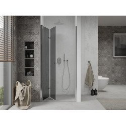 Mexen Lima  Zuhanyajtó csukló  110 cm, grafit, króm - 856-110-000-01-40 Csukló zuhany ajtó