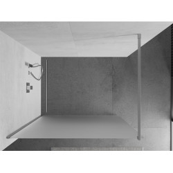 Mexen Kioto Walk-In Zuhanyfal 80 x 200 cm,   szatén  8 mm, króm - 800-080-101-01-3 Walk-In Zuhanyfal