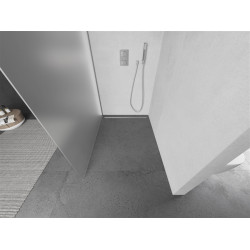 Mexen Kioto Walk-In Zuhanyfal 100 x 200 cm,   szatén  8 mm, króm - 800-100-101-01-3 Walk-In Zuhanyfal