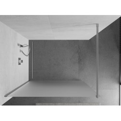 Mexen Kioto Walk-In Zuhanyfal 100 x 200 cm,   szatén  8 mm, króm - 800-100-101-01-3 Walk-In Zuhanyfal