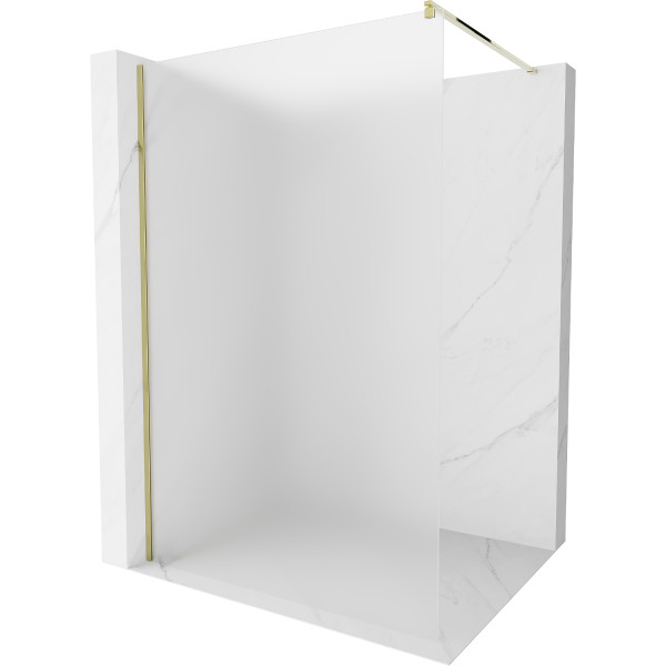 Mexen Kioto Walk-In Zuhanyfal 70 x 200 cm,   szatén  8 mm,  arany  - 800-070-101-50-3 Walk-In Zuhanyfal